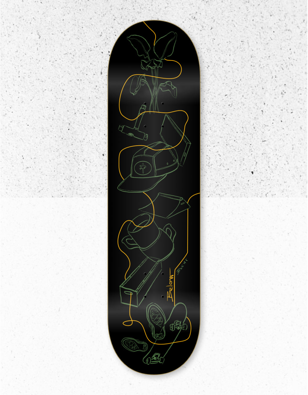 The Bucht Twin Tail Deck Green 8.25