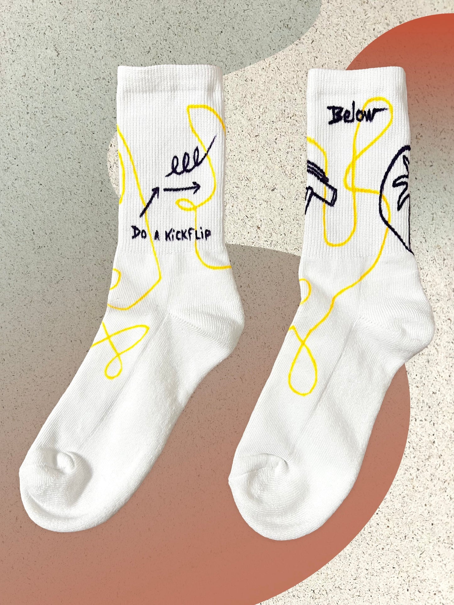 Below Socks "Do a Kickflip"