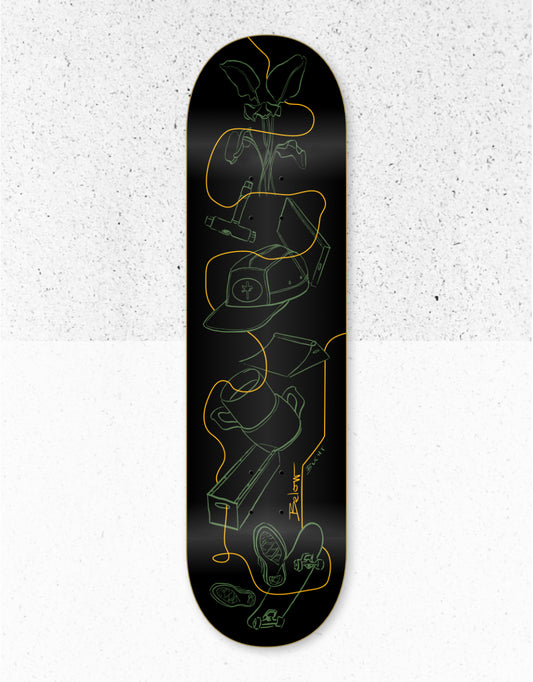 The Bucht Twin Tail Deck Green 8.25