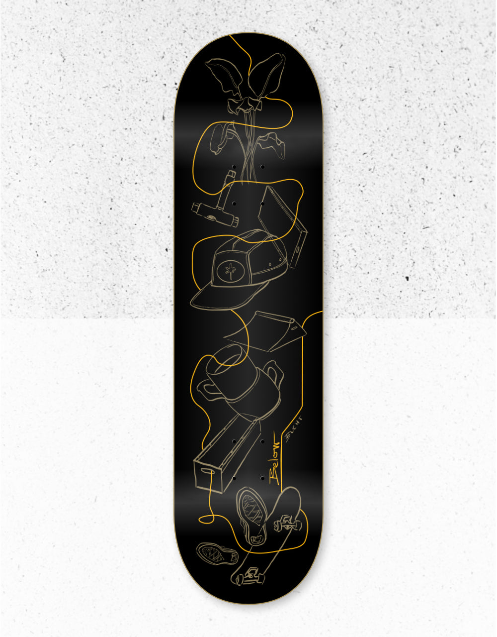 The Bucht Twin Tail Deck Yellow 8.375